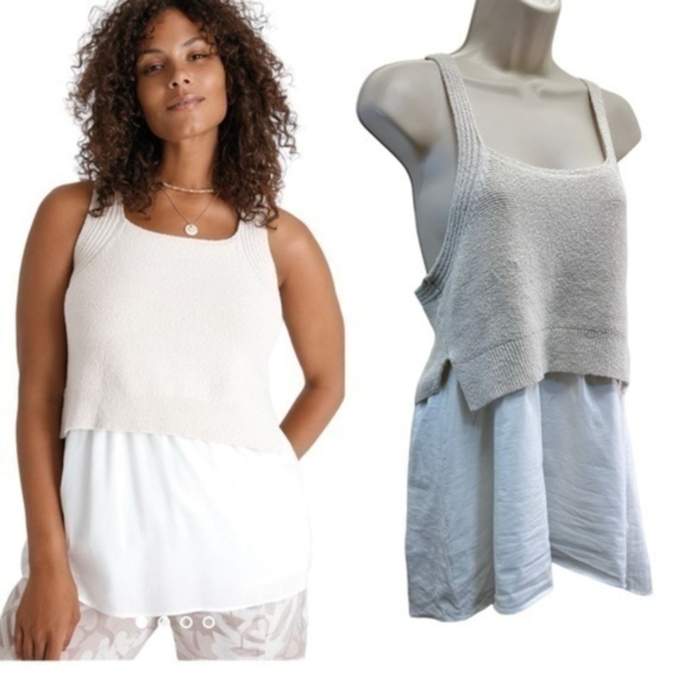 Anthropologie Jenna Knit Babydoll Tank